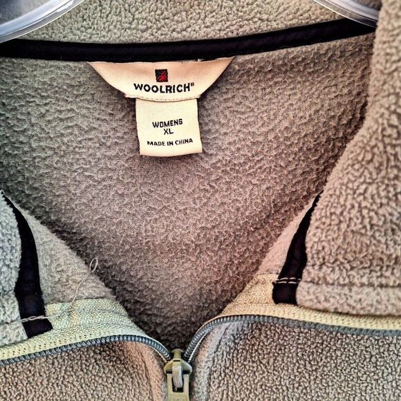 Woolrich Trailhead Fleece Full Zip Jacket Andes Sage Green Women XL - Picture 3 of 11